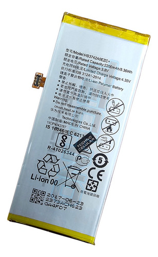 Bate Para Huawei P8 Lite L23 Gr3 Hb3742a0ezc+ 100% Original