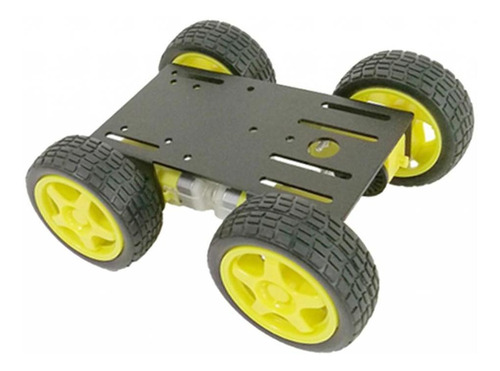 Mini 4wd Robot Inteligente Chasis De Coche De Juguete Motor