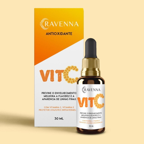 Sérum Vitamina C Antioxidante - Concentração 10% - Ravenna