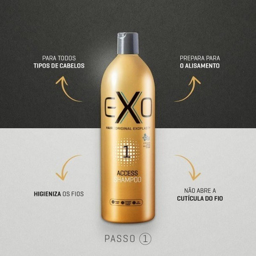 Imagem 9 de 10 de Exo Hair Alisamento Exoplastia Capilar 2x500ml + Brinde!