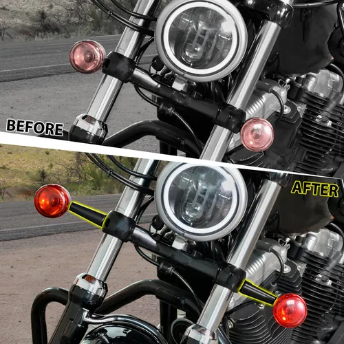 Kit Reubicación Soportes Señal Giro Delanteros Harley Sports