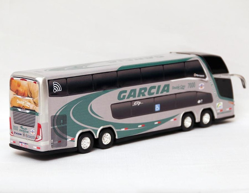 Brinquedo Miniatura Ônibus Viação Garcia Double Class 30cm