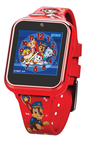 Reloj Educativo Táctil Rojo Para Niños Juegos Alarma Calcula
