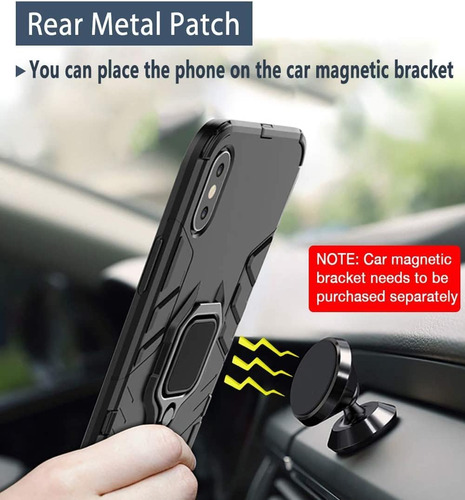 Funda Uso Rudo Carcasa Para Oneplus Nord Ce 3 Lite +mica Negro Oneplus Nord Ce 3 Lite