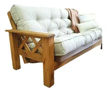 Comprar Futón Living Room Ecocuero 3 Cuerpos Reclinable
