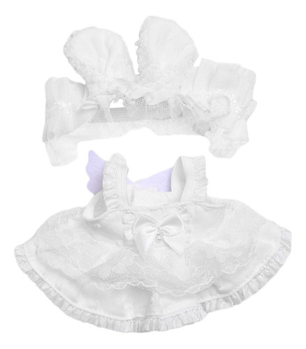 Vestido De Encaje Para Muñecas, Diadema Con Orejas De