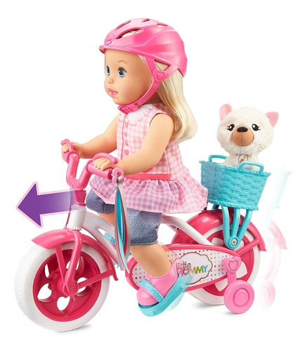 Muñeca Little Mommy Paseo En Bici Pedalea De Verdad Mattel