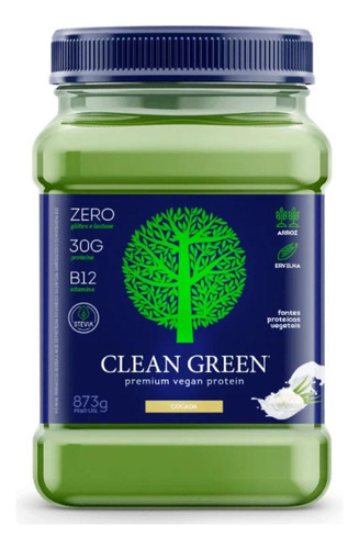 Proteína Vegana Clean Green 873g - Cellgenix Sabor Baunilha