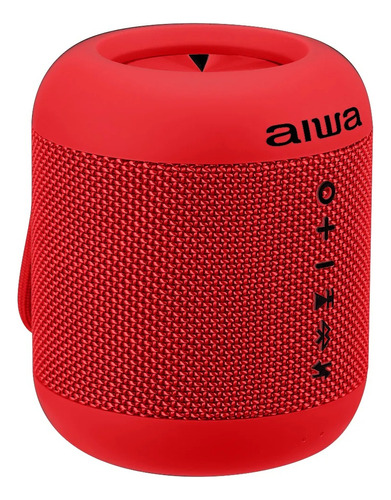 Parlante Aiwa Exos Go Sonido Stereo Bajos Impermeable Ipx6 Color Rojo 5v