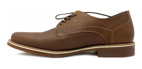 Zapato Tipo Oxford Casual Vestir Piel Vacuno