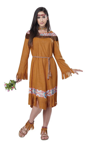 California Costumes, Modelo Clásico De Indian Maiden, Talla