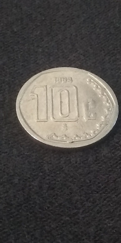 Moneda De 10 Centavos Mexicanos 1994