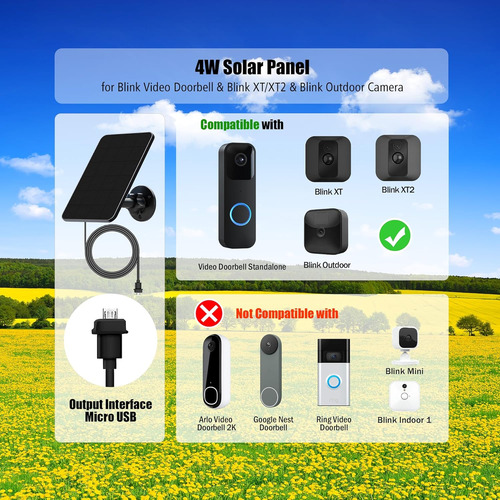 Panel Solar Blink Xt/xt2 - 4w Ip65