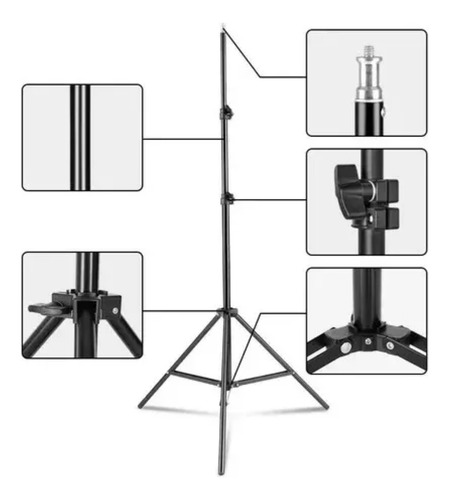 Bastão De Luz Led Rgb Bicolor Para Foto E Vídeo + Tripé 2m