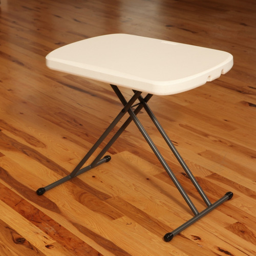 Mesa Personal Plegable Lifetime Ajustable 66x46 Cm Uso Rudo