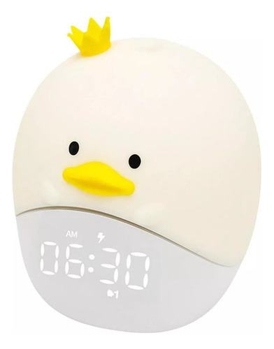 Despertador Infantil Lámpara De Dormir Con Luz Nocturna Color Duck