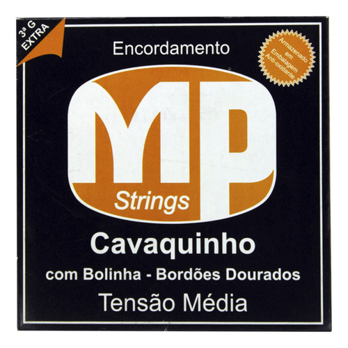 Encordoamento Para Cavaquinho Mp Strings Com Bolinha Média