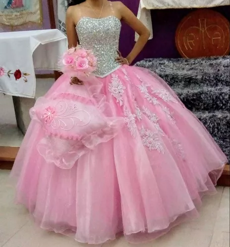 Vestido De Xv Años, Color Rosa Pastel. en venta en Ixtapaluca Estado De  México por sólo $ 6,  Mexico