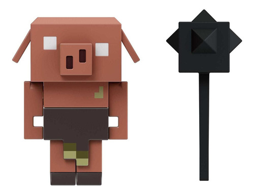 Minecraft Figura De Acción Fidget Enano Piglin Con Maza