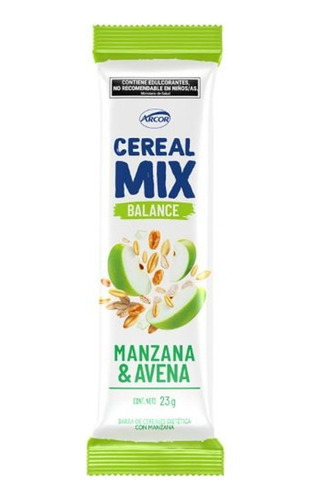 Barritas Cereal Mix Manzana Light X 20u