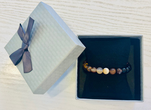 Pulsera Make A Wish! Piedras Naturales Abundancia. Fuerza. Pureza 6 Cm 6 Cm