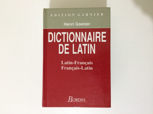 Livro Dictionnaire De Latin Latin - Français Henri Goelzer