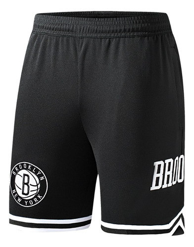 Nba Original Short Hombre Brooklyn Nets Negro