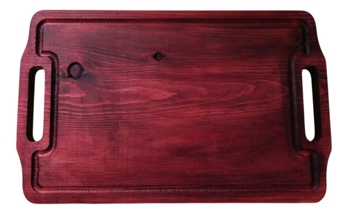 Tabla De Madera Para Picar Carne Asada 38x24cm Personalizado Caoba Ingle Caoba Ingles