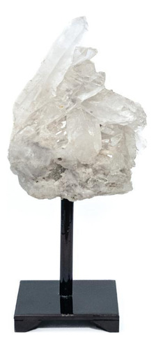 Drusa Cristal De Alta Pureza Base Metal Preta 1,144kg
