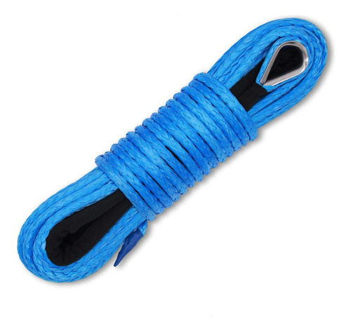 Sintético Cable De Cabrestante 3500kg Para Atv Utv Suv Azul