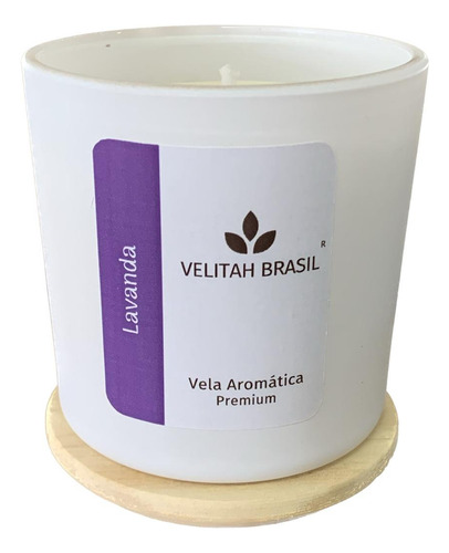 Imagem 3 de 3 de Vela Aromática Premium Lavanda 190g 40h Vela Perfumada