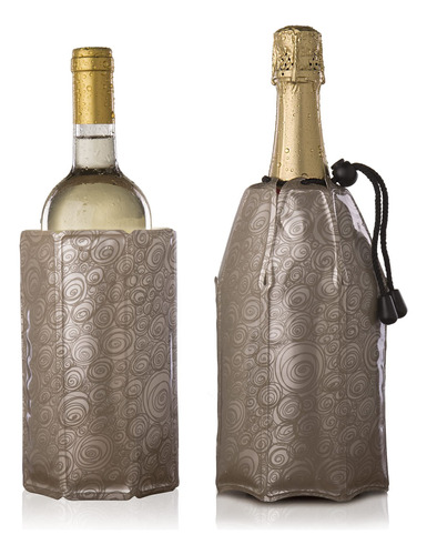 Vacu Vin Rapid Ice Wine And Champagne Cooler Set - Platino