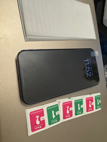 5 Láminas De Vidrio Templado Sin Marco iPhone 15 Pro Max