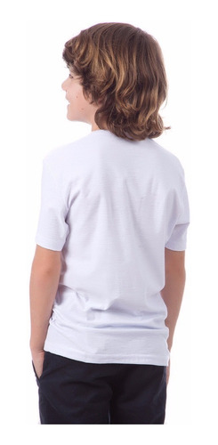 10 Camisetas Infantis Brancas 100% Algodão 2/4/6/8 Anos