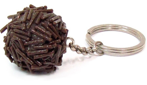 Imagem 1 de 1 de Chaveiro De Comida | Brigadeiro - Pronta Entrega