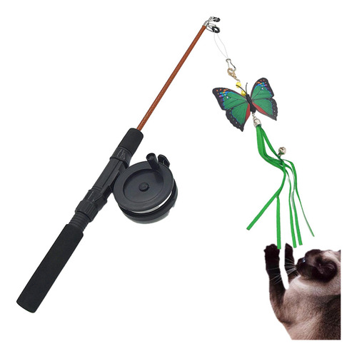 Juguetes Para Varita Para Gatos, Juguete Interactivo Verde
