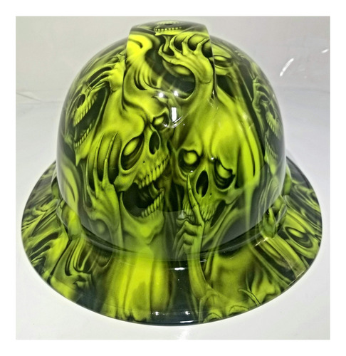 Works Imaging Customized Pyramex Full Brim Hi Vis Verde