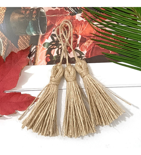 Borlas De Yute Para Manualidades 5 Borlas De Costura Boho Fl
