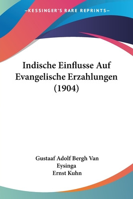 Libro Indische Einflusse Auf Evangelische Erzahlungen (19...