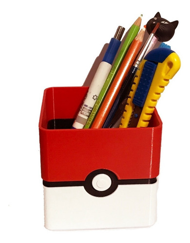Porta Lápices Pokemon Pokebola Portalapices 3d
