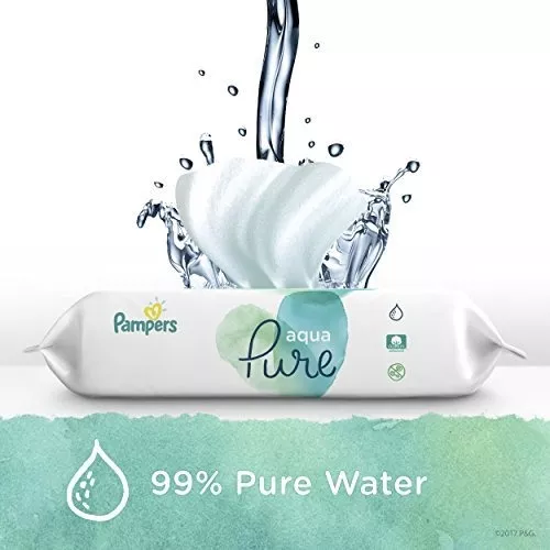 Pampers Aqua Pure Toallitas Bebés Sensitivo + Agua 6 Cajas T