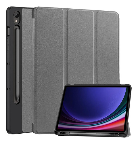 Funda Para Samsung Galaxy Tab S9 Con Soporte S-pen Gris