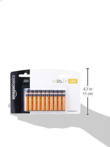 Set De 20 Baterías Alcalinas Aaa Amazon Basics De 1.5v