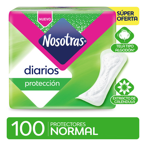 Protector Nosotras Normal X100 Unidades