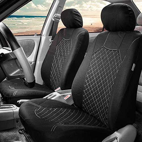 Juego De Fundas Para Asientos De Coche Fh Group, De Tela Bla
