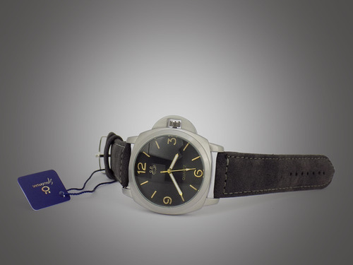 Relógio Masculino Prateado C/ Pulseira De Couro Original