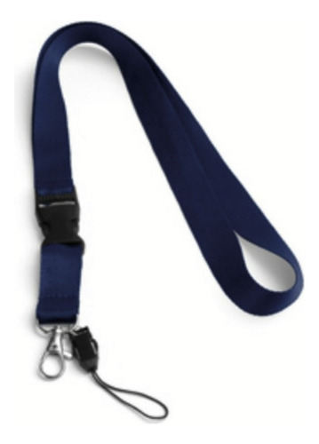 Pack De 25 Lanyard Gruesos Azul Rey 2cm X 45cm