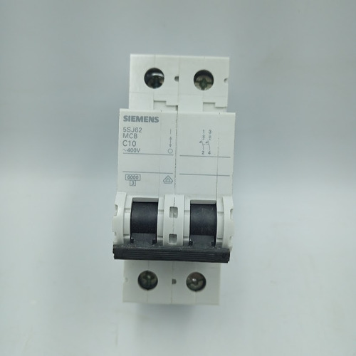 Disjuntor Bipolar Siemens 5sj62 Mcb C10