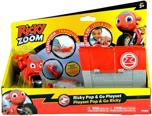 Brinquedo Ricky Zoom - Lançador Playset Pop & Go Rick Sunny