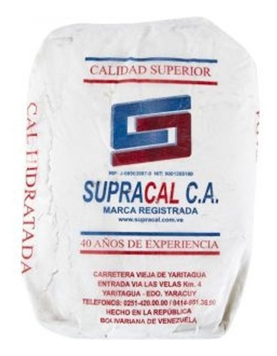 Cal Hidratada Bolsa Supracal